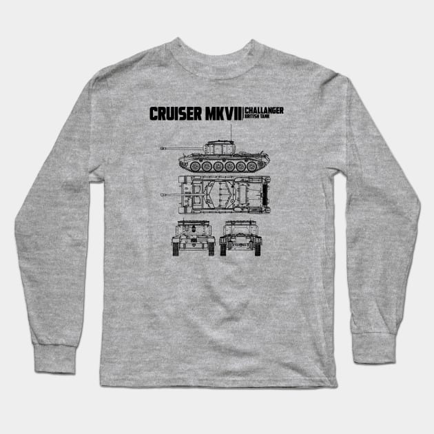 CRUISER MK VIII CHALLANGER Long Sleeve T-Shirt by theanomalius_merch